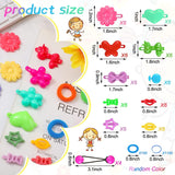 1184 PC Hair Accessories for Girls Self Hinge Girls Hair Barrettes Baby Hair Ties Elastic Hair Bands Assorted Elastic Ponytail Holders Cartoon Design Hair Clip Multicolor Rubber Band for Baby Toddler