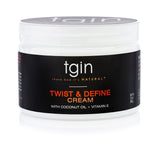 Tgin Twist and Define Cream for Natural Hair - Dry Hair - Curly Hair - Hair Styling Product - Curl Cream - Paraben Free - Hair Cream - Type 3C and 4C Hair - Styler - 12 Oz