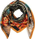 Silk Satin Hair Wrapping Square Scarf (35 Inch)