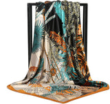 Silk Satin Hair Wrapping Square Scarf (35 Inch)