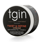 Tgin Twist and Define Cream for Natural Hair - Dry Hair - Curly Hair - Hair Styling Product - Curl Cream - Paraben Free - Hair Cream - Type 3C and 4C Hair - Styler - 12 Oz