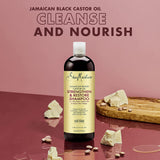 Shea Moisture Curly Hair Product Bundle Shampoo 16 Fl Oz, Conditioner 13 Fl Oz, Leave in Conditioner 15 Oz, Jamaican Black Castor Oil for Healthy Hair Growth, Strengthen & Restore, Sulfate Free