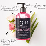 Rose Water Shampoo + Conditioner DUO - for Natural Hair - Dry Hair - Curls - Waves - Color Treated Hair - Low Porosity - Fine Hair 13Oz