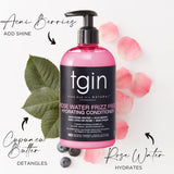 Rose Water Shampoo + Conditioner DUO - for Natural Hair - Dry Hair - Curls - Waves - Color Treated Hair - Low Porosity - Fine Hair 13Oz