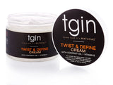 Tgin Twist and Define Cream for Natural Hair - Dry Hair - Curly Hair - Hair Styling Product - Curl Cream - Paraben Free - Hair Cream - Type 3C and 4C Hair - Styler - 12 Oz