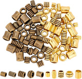 150 PC - 15 Styles African, Beard, Dreadlock, Tibetan Style Alloy Beads (Silver/Golden/Bronze)