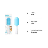 Fine or Straight Hair Detangling Kids Brush, Detangles Knots without Tears or Breakage, Comb Teeth and Bristle Design