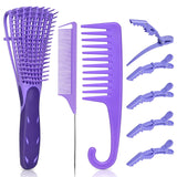 EZ Detangler Brush Set - Color: Purple