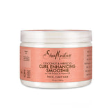 Shea Moisture Shampoo and Conditioner Set, Coconut and Hibiscus Curl & Shine 13-Oz Ea Bundled with Curl Enhancing Smoothie 12-Oz. Curly Hair Products with Coconut Oil, Vitamin E & Neem Oil